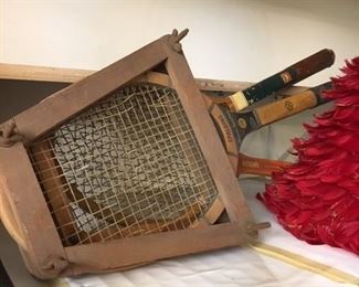 vintage collectible tennis raquets