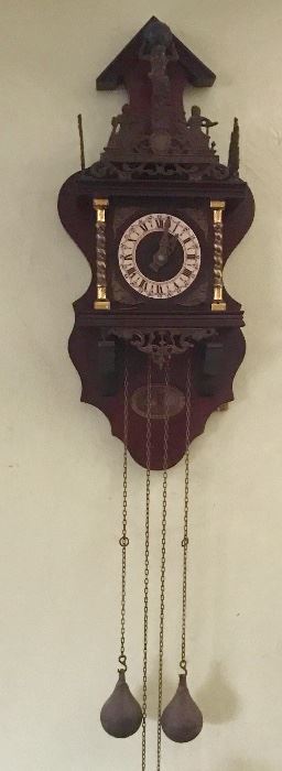 Ornate vintage Amsterdam made chime clock
