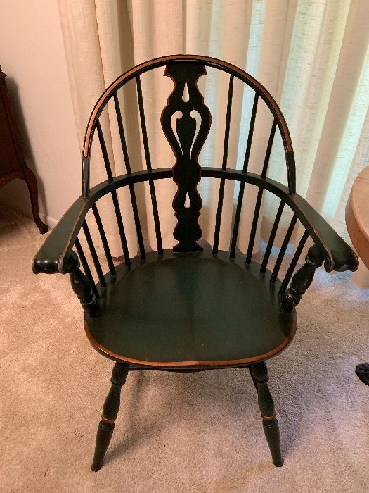 2 lovely , matching Hitchcock windsor style chairs