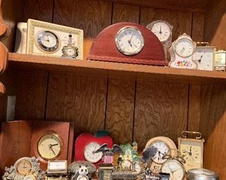 Clock collection, throughout home 
