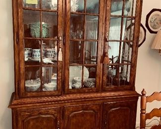 China cabinet and dishes