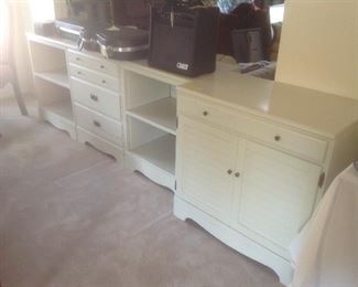 4 storage cabinets......set individually...$25 each.