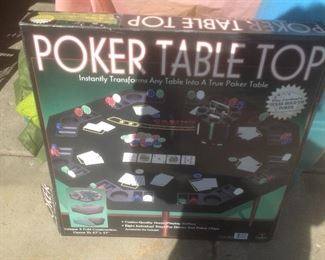 Table top poker game