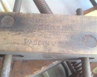 Stamp on antique tool