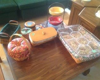 Variety of Longaberger baskets