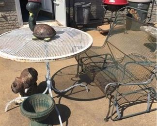 Glider and Table