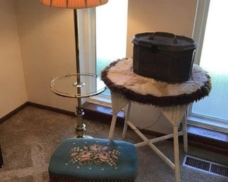 Needlepoint Foot Stool