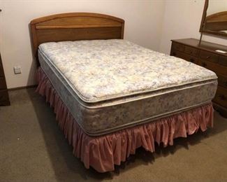 Queen Headboard and Bed