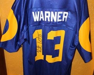 Kurt Warner autographed jersey.  
