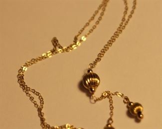Beautiful gold necklace.  