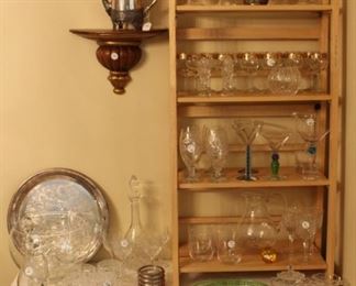Waterford, Depression glass, art glass and more.  