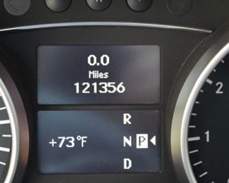 Odometer of 2008 Mercedes Benz GL450 SUV.  