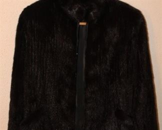 Very stylish mink fur jacket.  