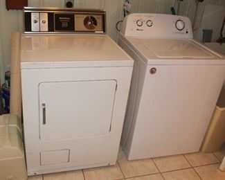 Gas dryer and washer.  