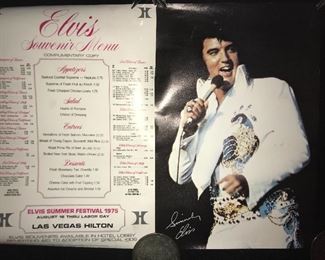 Original Elvis Poster from 1975 Hilton Las Vegas Show