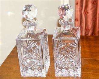 38. Pair of Crystal Decanters