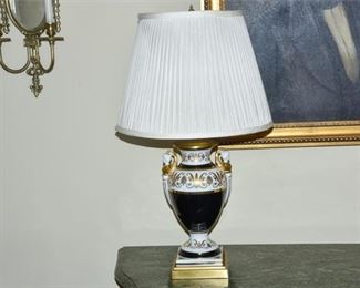 43. Porcelain Amphora Lamp