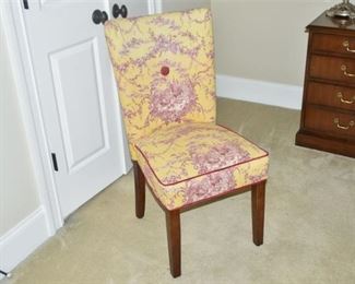 93. Colorfully Upholstered Side Chair