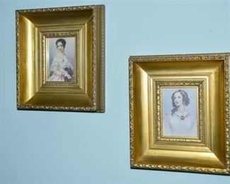 121. Two 2 Framed Portrait Prints