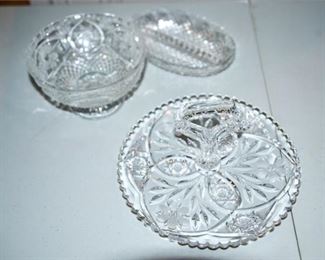 148. Cut Glass Candy Dishes