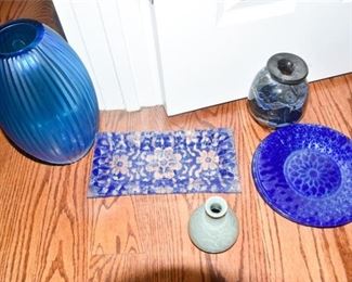 187. Blue Vases and Dishes