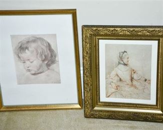 189. Two 2 Portrait Prints