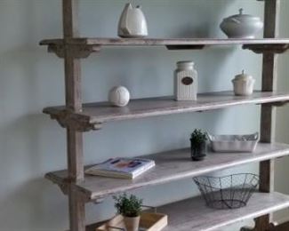 5 shelf Farmhouse style unit.