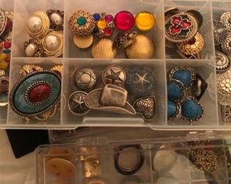 We have four cases of vintage jewelry!  You know how big our jewelry cases are!
