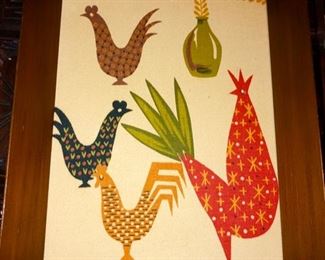 These are totally Mid Century - Love these Roosters!