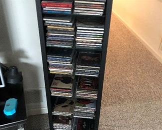 CDs, DVDs and tower