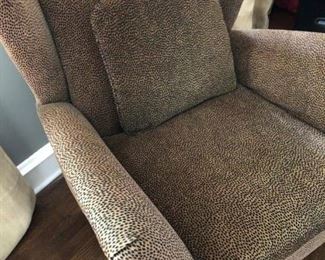 Cheetah Print Chair and Recliner by Norwalk