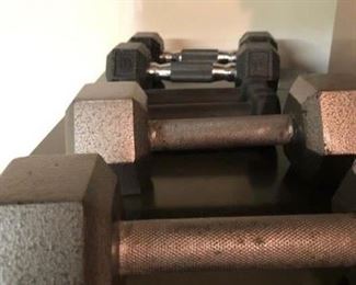 Various hand weights