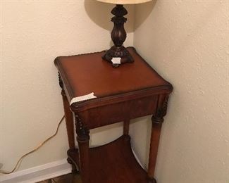 Small table & lamp
