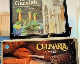 Corning Round Bread Baker and Garnishment Tools and instructions Vintage