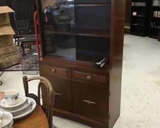 Vintage cabinet with glass doors