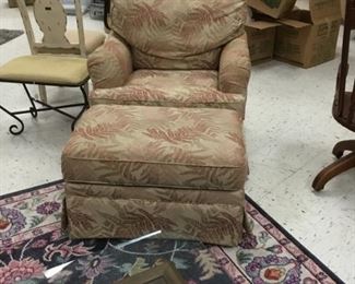 Occasional chair with ottoman
