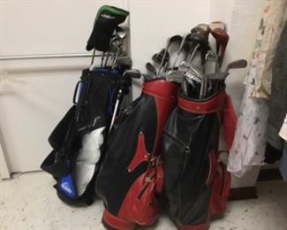 Golf clubs & bags