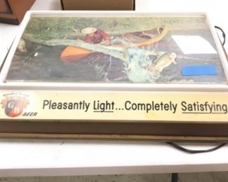 Light up beer sign