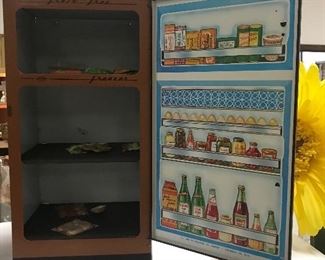 Inside of Wolverine toy refrigerator 