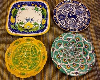 Hand-painted and hand-signed plates in outstanding condition. Sold separately. Silent Auction.