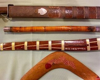 Wooden objects from around the world. Sold separately. Silent Auction.