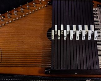 Oscar Schmidt auto harp in case. Silent Auction.