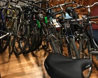 Bikes and tons of other sports equipment.