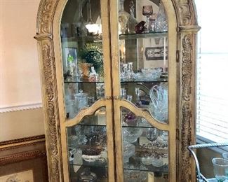 Unique Arched Lighted Display Cabinet - $475 (50W  20D  86H)

