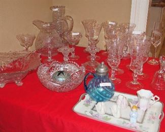 Mostly Cambridge, cut glass, Victorian Art Glass and Limoges