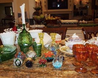 Art Glass, Depression Glass and more