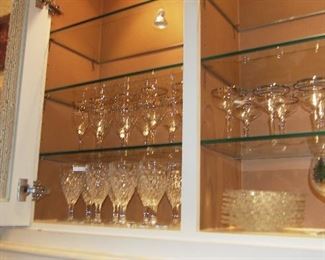 Fostoria Americana Glasses and plates 