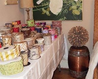 TONS of High End Designer Ribbon much Holiday (Christmas, Halloween and more)