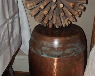 Great Mixed Metal Side Table