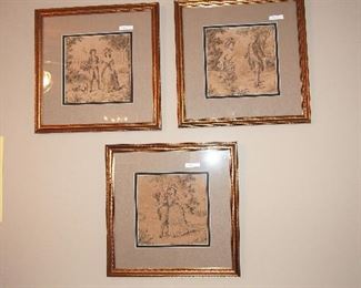 Framed Vintage Tapestry